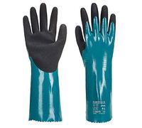 Portwest Gant manchette Sandy Grip Lite, Couleur: Bleu/Noir, Taille: XL, AP60B8RXL