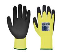 Portwest Gant PU Vis-Tex coupure D, Couleur: Jaune/Noir, Taille: L, A625Y8RL