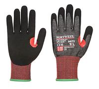 Portwest - Gants anti coupures de niveau F avec renfort en mousse nitrile 9 - Noir