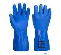 Portwest A881 Gant Marine Chimie PVC Ultra Bleu - La paire - Taille XXL