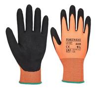 Portwest - Gants dermi-Grip NPR15 en nitrile sablé XS Orange / Noir