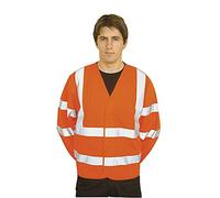 Portwest Gilet 2 bandes & baudrier manches longues, Couleur: Orange, Taille: L/XL, C473ORRL/XL