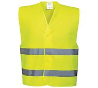 Portwest Gilet Double bande, Couleur: Jaune, Taille: S/M, C474YERS/M