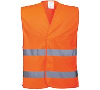Portwest Gilet Double bande, Couleur: Orange, Taille: 4X/5X, C474ORR4X/5X