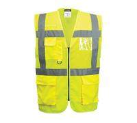 Portwest Gilet exécutive maille Madrid, Couleur: Jaune, Taille: 4XL, C496YER4XL