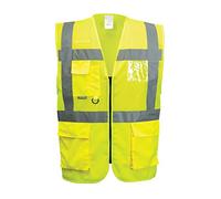 Portwest Gilet exécutive maille Madrid, Couleur: Jaune, Taille: L, C496YERL