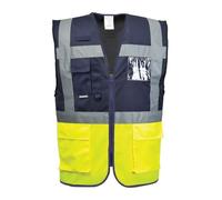Portwest Gilet Executive Paris C276 Jaune/bleu ... XL