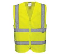 Portwest Gilet Hi-Vis avec zip, Couleur: Jaune, Taille: L, C375YERL
