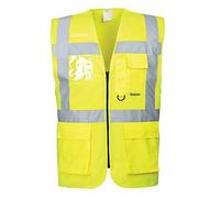 Adultes Exécutif Haute Visibilité Gilet Travail Veste Identité Support