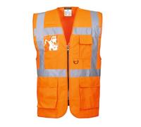 Portwest Gilet Hi-Vis Executive Berlin Orange Taille 4XL S476ORR4XL