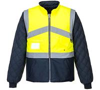 Portwest Gilet Hivis Bicolore Reversible, Couleur: Jaune/Marine, Taille: 4XL, S769YNR4XL