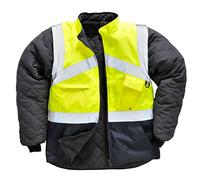 Portwest Gilet Hivis Bicolore Reversible, Couleur: Jaune/Marine, Taille: S, S769YNRS