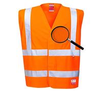 Portwest Gilet HV antistatique et flamme résistant, Couleur: Orange, Taille: XX/3X, FR71ORRXX/3X
