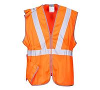 Portwest Gilet HV long RIS, Couleur: Orange, Taille: L, RT20ORRL