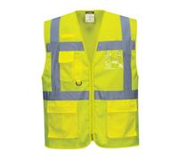 Portwest C376 Gilet HV Meshair Athène Porte-Badge à Double Entrée 7 Poches