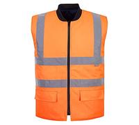 Portwest Gilet HV Réversible, Couleur: Orange, Taille: XXXL, S469ORRXXXL
