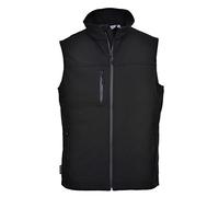 Portwest Gilet Softshell (3L), Couleur: Noir, Taille: XXL, TK51BKRXXL