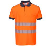 Portwest Polo HV PW3, Couleur: Orange/Noir, Taille: XXL, T180OBRXXL