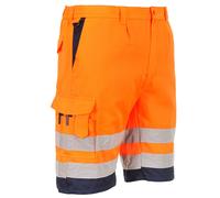 Portwest Haute Visibilité Sécurité Travail Shorts Hommes Multi Poches Ppe Été