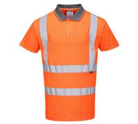 Portwest Hi-Vis Polo Respirant Wicking Tissu 40 + Upf Évalué Rail Spec