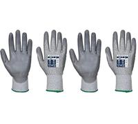 Portwest Homme Cut Glove Gant paume en polyur thane anti coupure 5, Gris, M EU (Lot de 2)