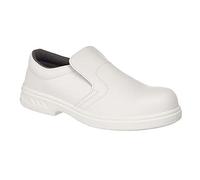 Portwest Homme Steelite Slip On Safety Shoe S2 cuisinier boucher charcutier > chaussures de cuisine, Blanc, 48 EU
