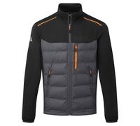 Portwest Hybrid Baffle Veste de Travail Isolée Stretch Matelassée Noire