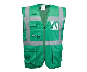 Portwest Iona Exécutif Gilet Identité Poche Radio Boucle Corporate Workwear