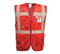 Portwest Gilet Iona Executive F476 – Rouge – XL – Mixte, adulte