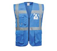 Portwest Iona Gilet Executive, Couleur: Bleu Royal, Taille: XXXL, F476RBRXXXL