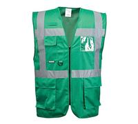 Portwest Iona Gilet Executive, Couleur: Vert bouteille, Taille: S, F476BGRS
