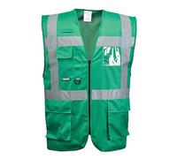 Portwest Iona Gilet Executive, Couleur: Vert bouteille, Taille: XXXL, F476BGRXXXL