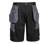 Portwest Shorts de sécurité KS18 Granite avec holster Noir/Gris Zoom XL