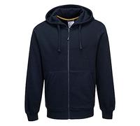 Portwest KS31 Sweat-Shirt Zippé Capuche Nickel Ceinture Élastiquée 2 Poches