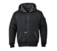 Portwest KS32 Blouson capuche Pewter Ouverture Frontale Zippée Poche Stylo