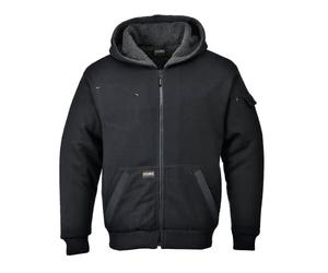 Portwest KS32 Blouson capuche Pewter Ouverture Frontale Zippée Poche Stylo