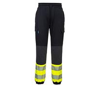 Portwest KX3 pantalon flexi haute visibilité, Couleur: Noir/jaune, Taille: XXL, KX341KYRXXL
