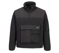 Portwest KX378 KX3 Veste Polaire 1/4 Zip Caleçon Chaud Noir/Quartz Navy