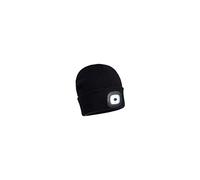 Portwest Bonnet Beanie Lampe frontale LED rechargeable USB 150 lumens Acrylique Noir