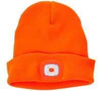 Portwest Lampe frontale LED Beanie B029ORR rechargeable USB Orange