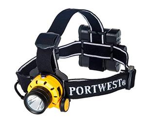 Portwest Lampe frontale Ultra Power, Couleur: Jaune/Noir, PA64YBR