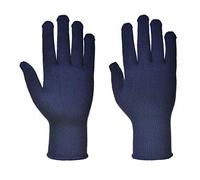 PORTWEST Lot de 12 paires de gants doublure thermique Marine S - Taille 7 - Gants de travail