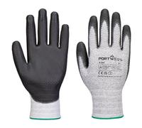 PORTWEST Lot de 12 paires de gants Grip 13 PU Diamond knit Gris/Noir 3XL - Taille 12 - Gants de travail