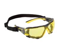 PORTWEST Lunettes de sécurité avec cordon Tech Look Lite KN Ambre - Protection EPI
