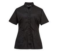 Portwest LW12 Tunique de Sécurité Premier Polyester Dos d'aisance 3 Poches | Noir, XL, UPF 50+, 35% Coton, Lavable en Machine à 60°C, Braguette Zip Caché, Tissu Pré Rétréci, Femme