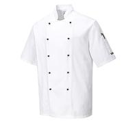Portwest Mixte C734-vestes Vestes de chef, Blanc, XXL EU