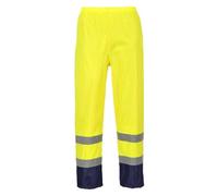 Portwest Mixte H444 Pantalon utilitaire de travail, Jaune/Bleu Marine, S EU