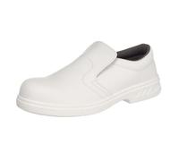 Portwest Mocassin S2, Couleur: Blanc, Taille: 34, FW81WHR34