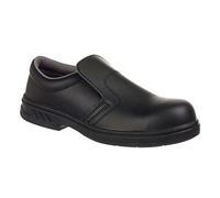 Portwest Mocassin S2, Couleur: Noir, Taille: 45, FW81BKR45
