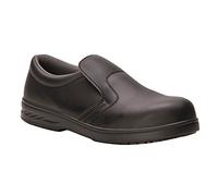 Portwest Mocassin S2, Couleur: Noir, Taille: 49, FW81BKR49